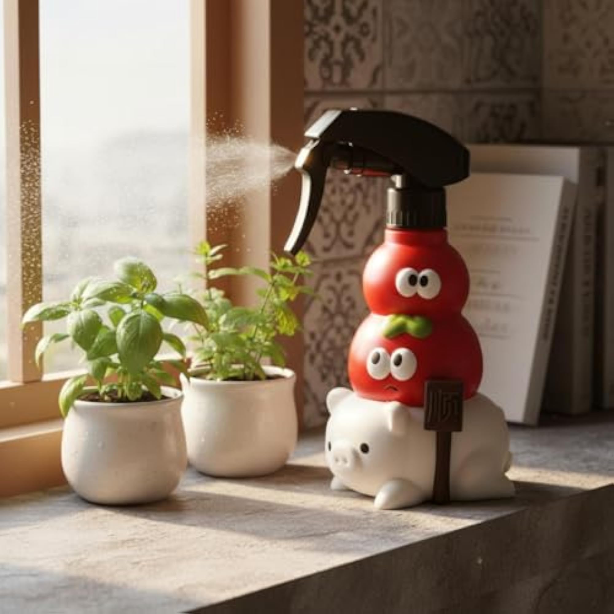Tabletop Pig-Shaped Decorative Spray Bottle
